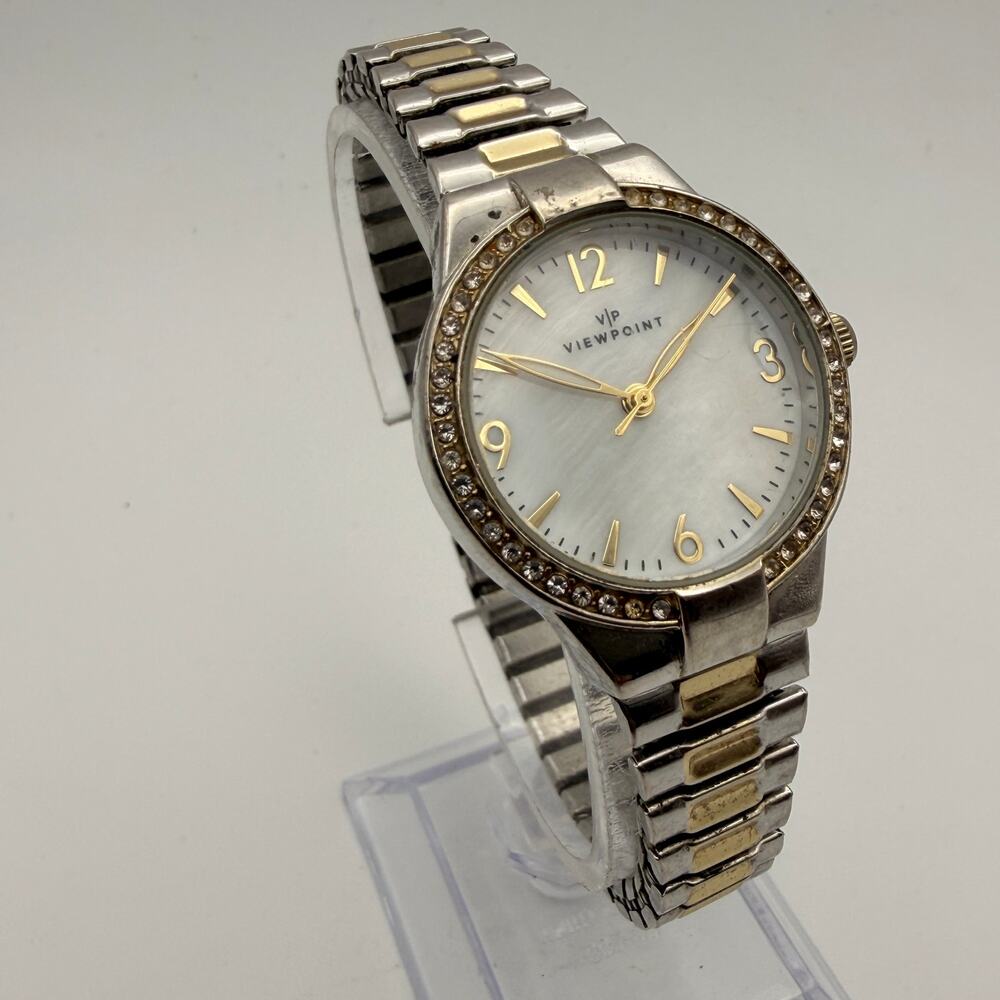 Elegant Viewpoint by Timex Two-Tone Crystal Women's Watch Working